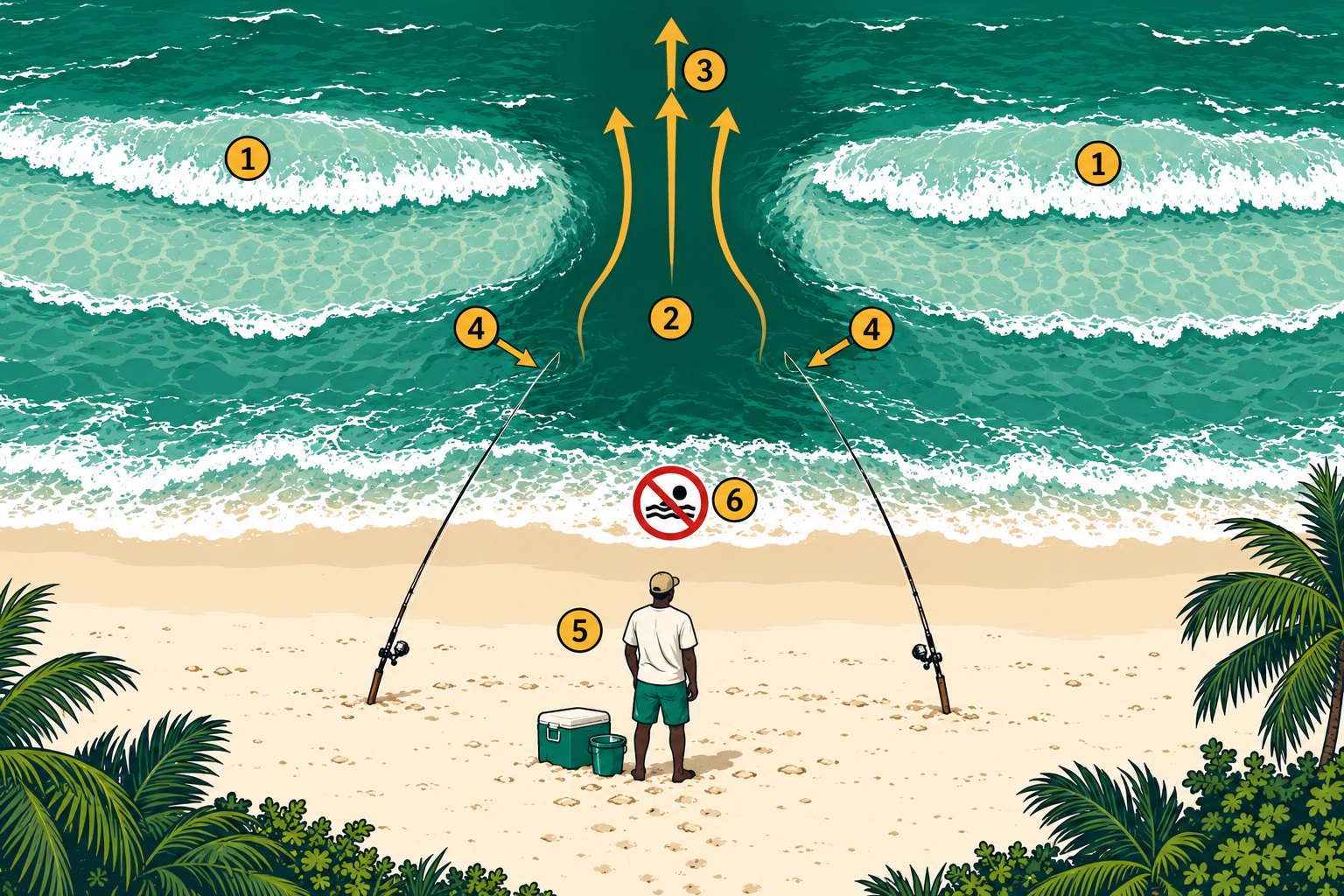 Lire la plage : la baïne