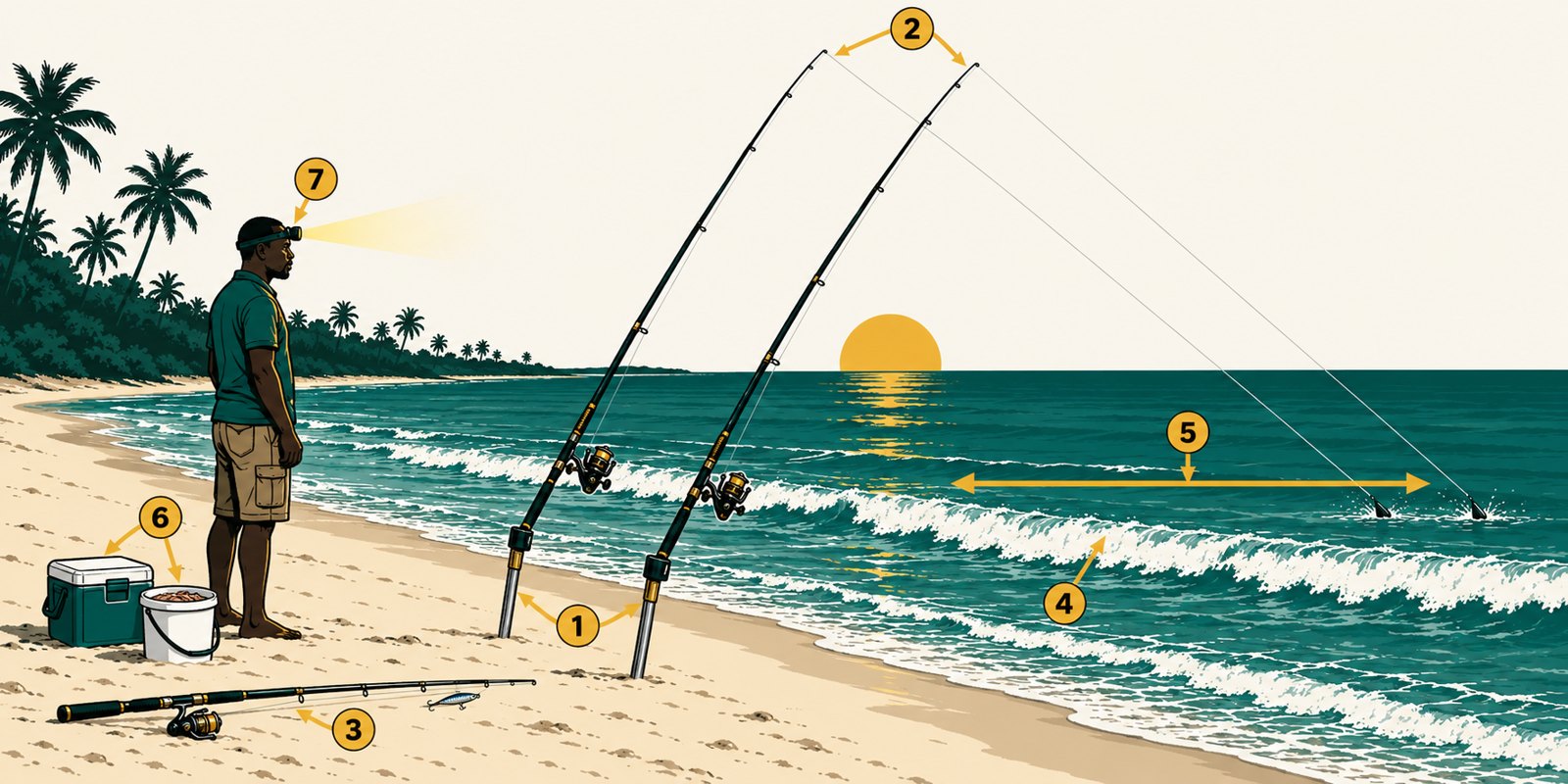 Le poste de surfcasting
