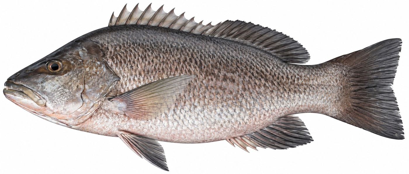 Planche d’identification : Le Vivaneau à dents de chien